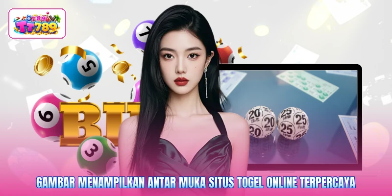 Gambar menampilkan antar muka situs togel online terpercaya