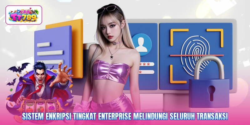 Sistem enkripsi tingkat enterprise melindungi seluruh transaksi